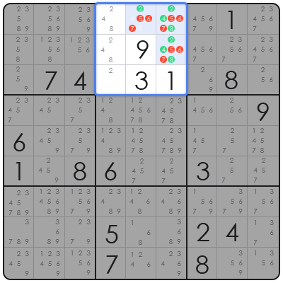sudoku empty rectangle